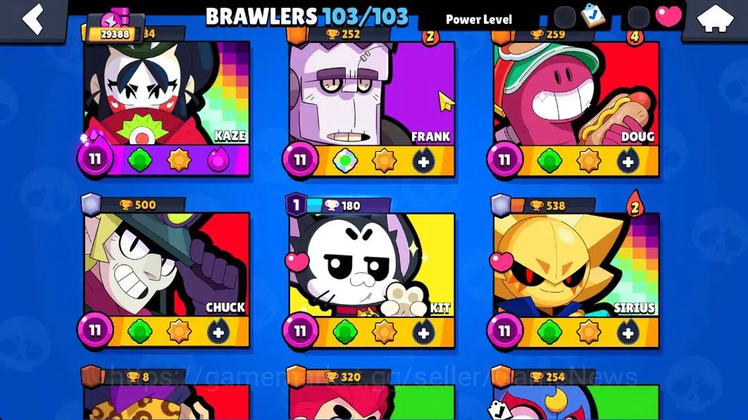 Brawl Stars Accounts 29K Trophy|103 Brawlers 36 Max Lvl|2 Full Buffies| image 10