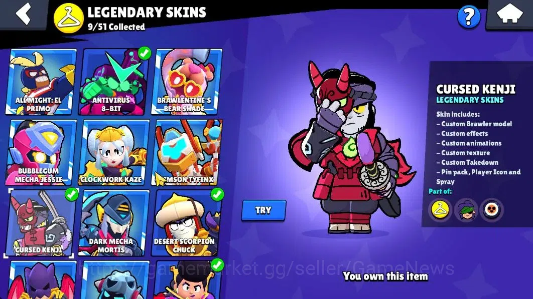 Brawl Stars Accounts 29K Trophy|103 Brawlers 36 Max Lvl|2 Full Buffies| image 17