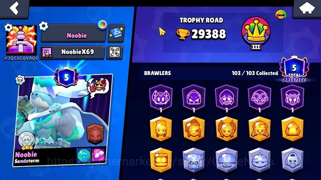 Brawl Stars Accounts 29K Trophy|103 Brawlers 36 Max Lvl|2 Full Buffies| image 4