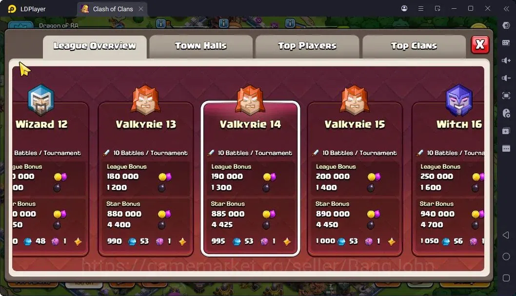 Clash of Clans Accounts High-End TH14-BH9 | LVL143 | BK46,AQ40,MP45,GW32,RC18 | BC16,BM12|4 Legendary & 1 Gold skins 2