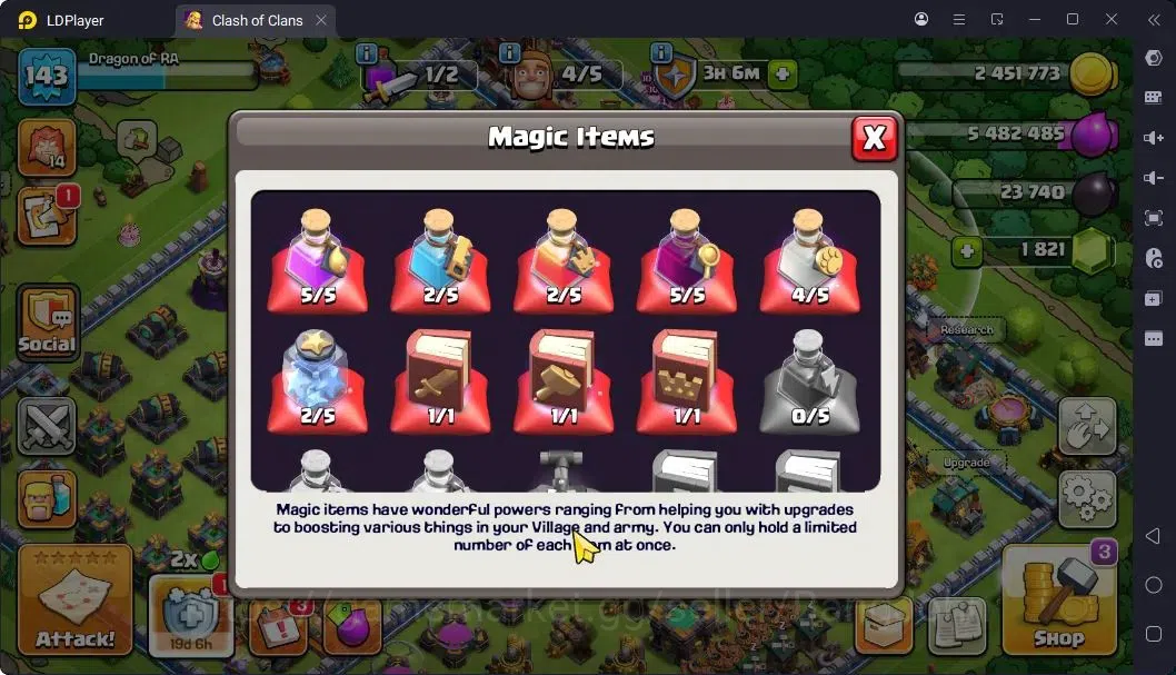 Clash of Clans Accounts High-End TH14-BH9 | LVL143 | BK46,AQ40,MP45,GW32,RC18 | BC16,BM12|4 Legendary & 1 Gold skins 4