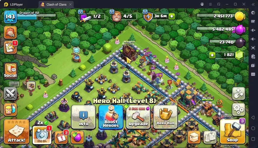 Clash of Clans Accounts High-End TH14-BH9 | LVL143 | BK46,AQ40,MP45,GW32,RC18 | BC16,BM12|4 Legendary & 1 Gold skins 6