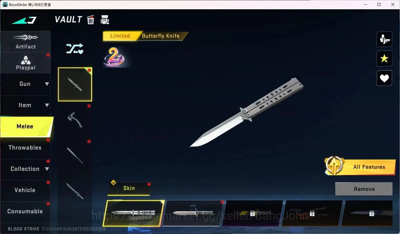 Blood Strike Accounts ASIA | AOT KAG-6,FAL|7DS AK47|BLEACH Ethan|3 Ultra image 12