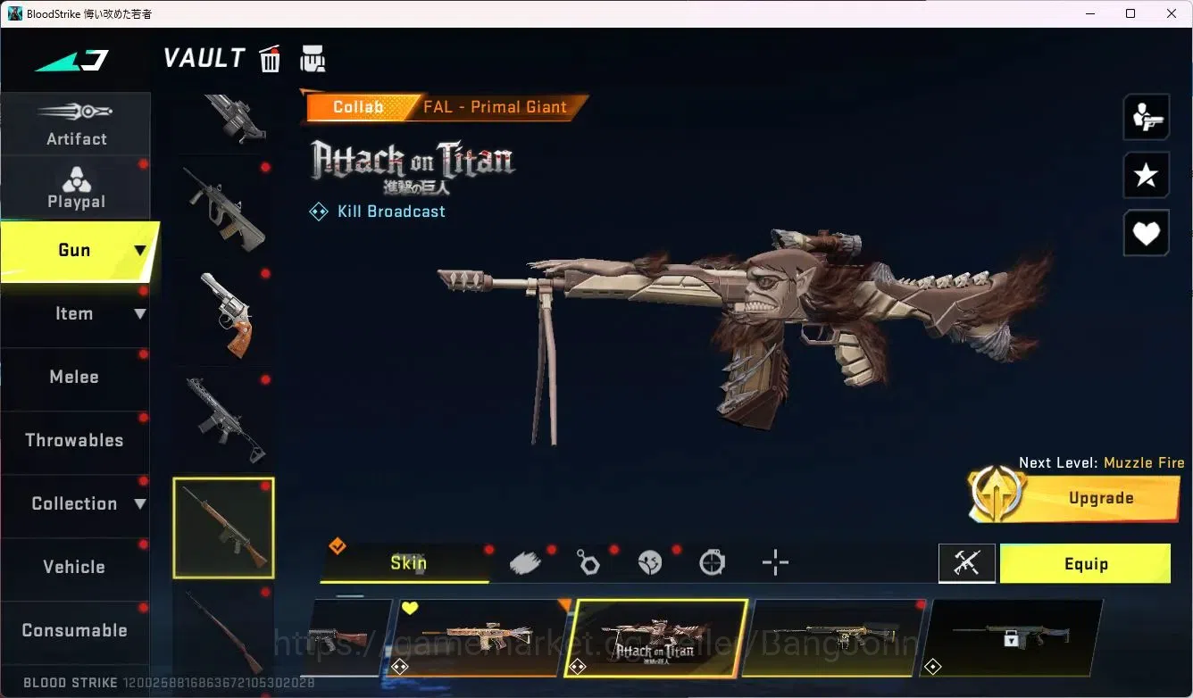 Blood Strike Accounts ASIA | AOT KAG-6,FAL|7DS AK47|BLEACH Ethan|3 Ultra image 8