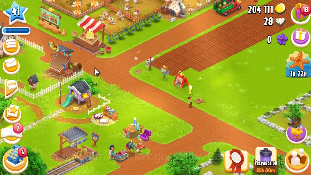 Hay Day Accounts Level 41 | Barn Storage 1050 + Silo Storage 625 | 204k Coins, 28 Diamonds |CN ON|Log Supercell ID|Take 3