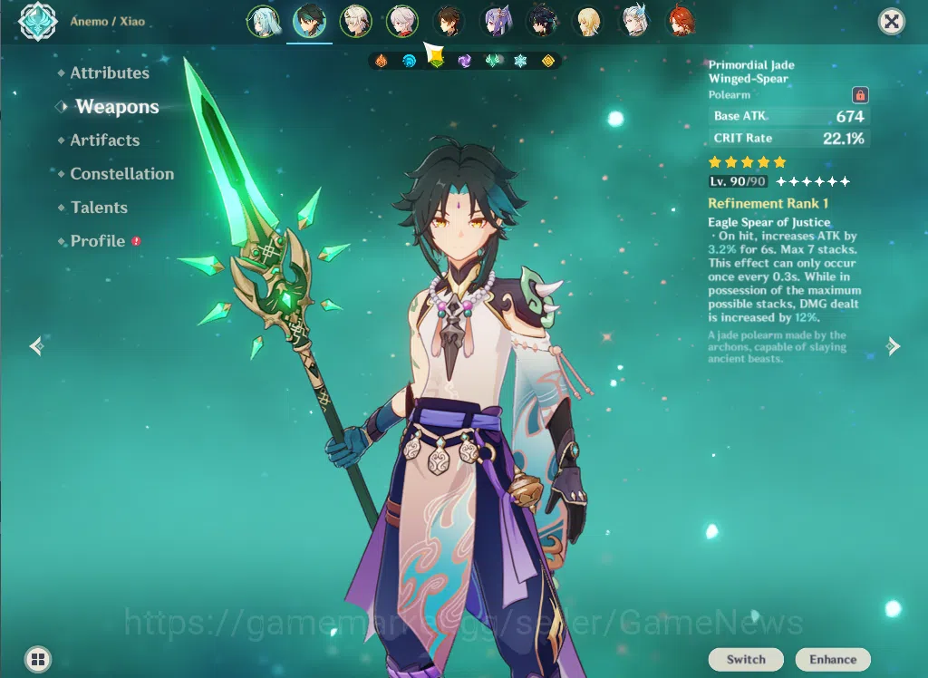 Genshin Impact Accounts ASIA|AR58|11 Limited +8(*5Weapon)|XiaoC1+Sign,Colu image 5