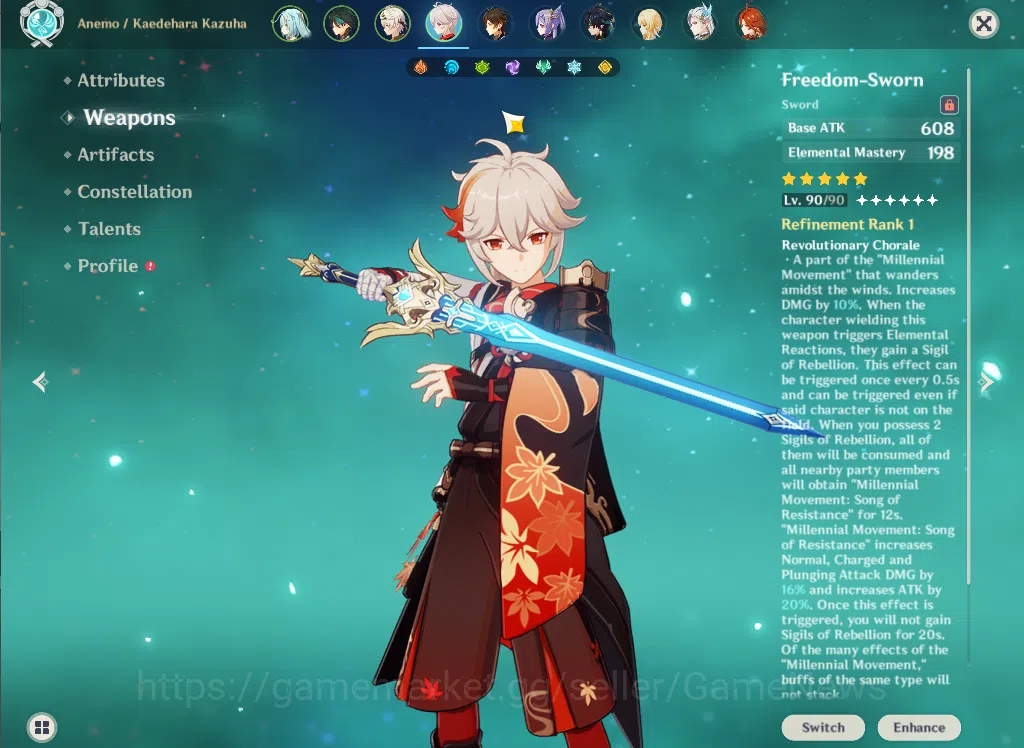 Genshin Impact Accounts ASIA|AR58|11 Limited +8(*5Weapon)|XiaoC1+Sign,Colu image 6