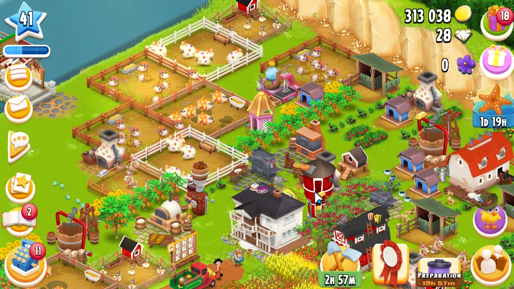 Hay Day Accounts Level 41 | Barn Storage 1100 + Silo Storage 650 | 516k Coins, 3 Diamonds |CN ON|Log Supercell ID|Take 1