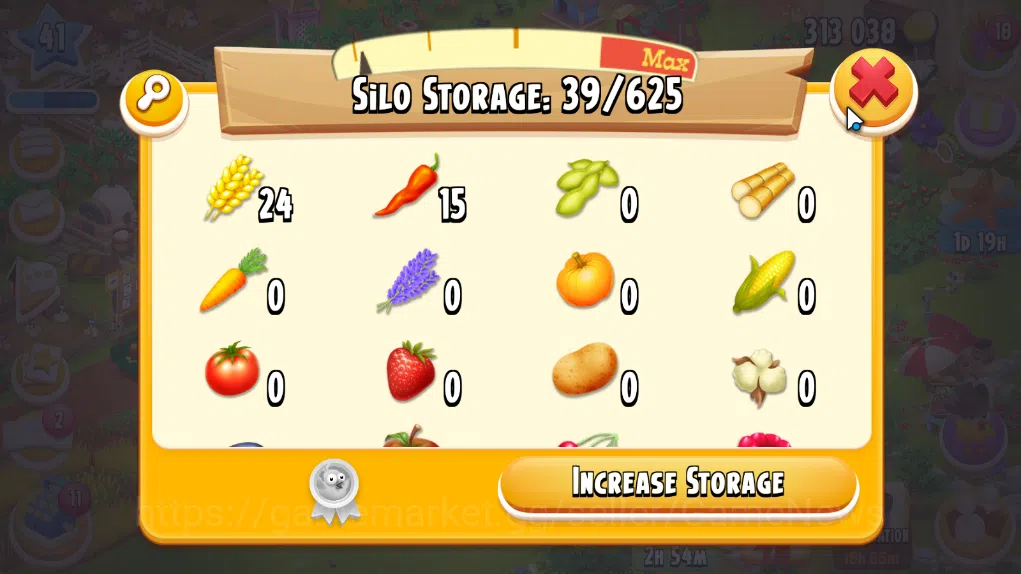 Hay Day Accounts Level 41 | Barn Storage 1100 + Silo Storage 650 | 516k Coins, 3 Diamonds |CN ON|Log Supercell ID|Take 8