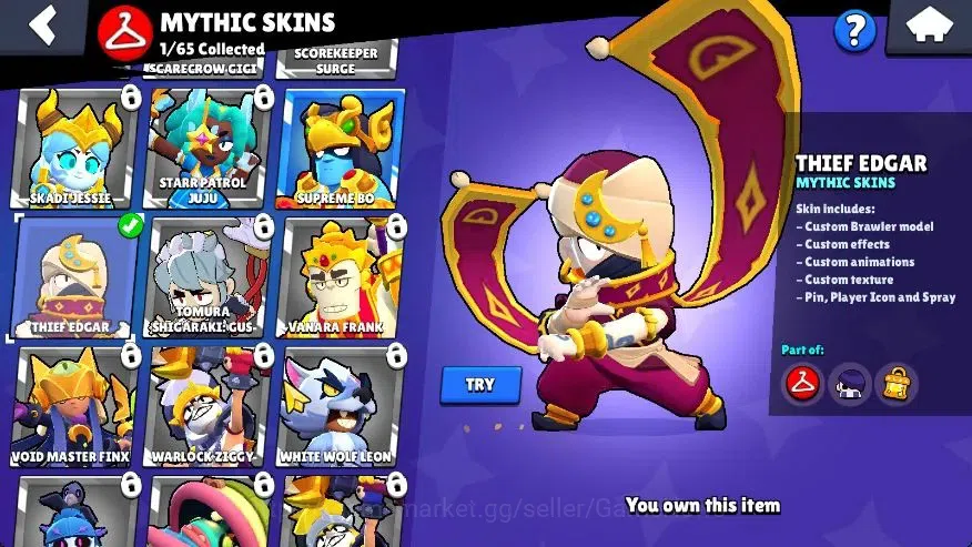 Brawl Stars Accounts 1507 Trophy|20 Brawlers 2 Max Lvl (Full Buffies Ed image 10