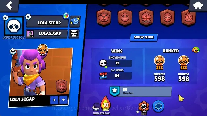 Brawl Stars Accounts 1507 Trophy|20 Brawlers 2 Max Lvl (Full Buffies Ed image 4