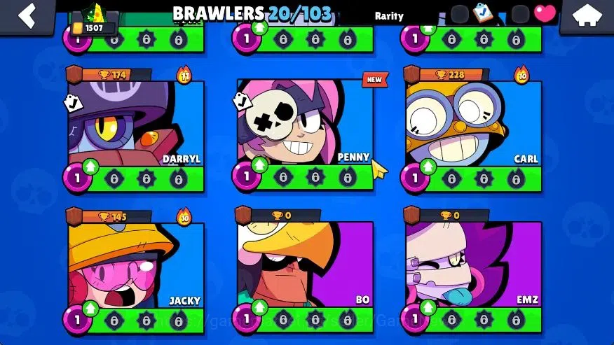 Brawl Stars Accounts 1507 Trophy|20 Brawlers 2 Max Lvl (Full Buffies Ed image 7