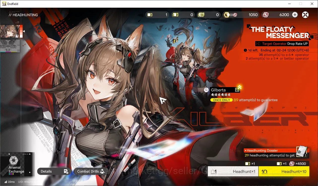 Arknights: Endfield Accounts Asia Lv45|3 SSR[Laevatain+Sign,ArdeliaP2+Sign,Last image 17