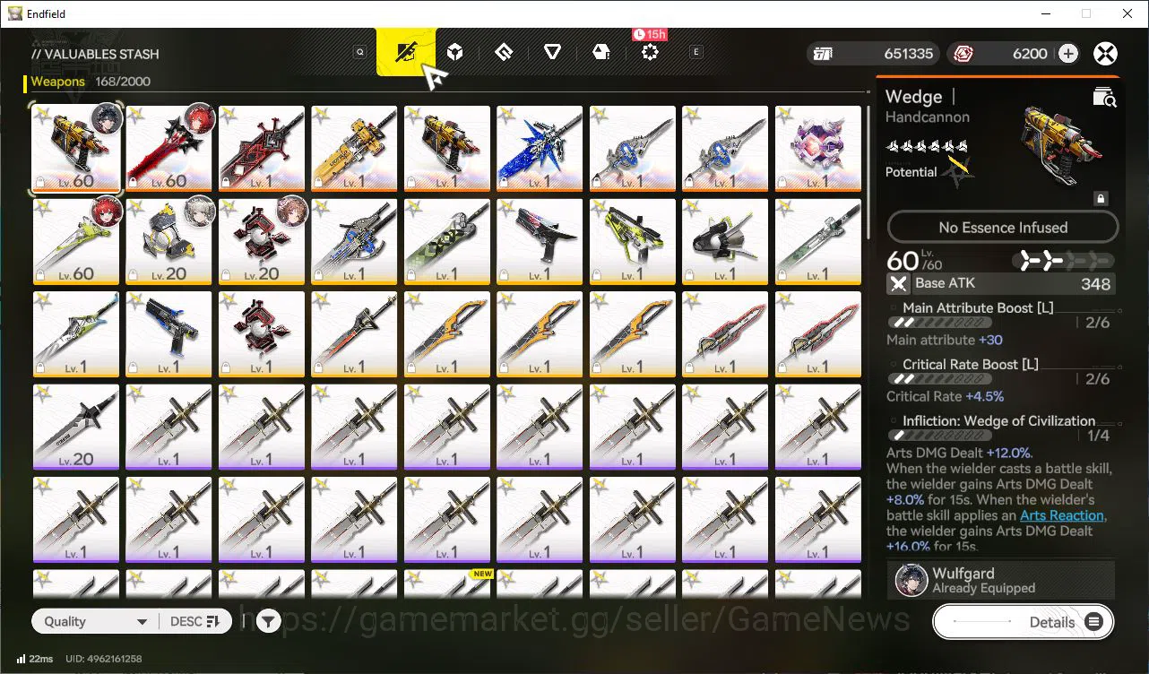 Arknights: Endfield Accounts Asia Lv45|3 SSR[Laevatain+Sign,ArdeliaP2+Sign,Last image 9