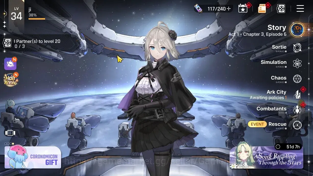 Chaos Zero Nightmare Accounts GLOBAL Lv34|5 SSR[HeidemariM1,Tiphera,Rin,MeiLin,V image 1