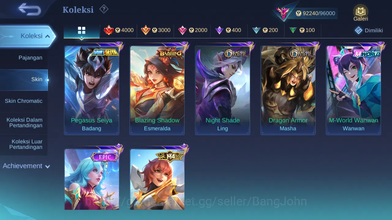 Mobile Legends: Bang Bang Accounts Hero 132 Skin 369 | Dawning Chou | Prime Beatrix | image 12