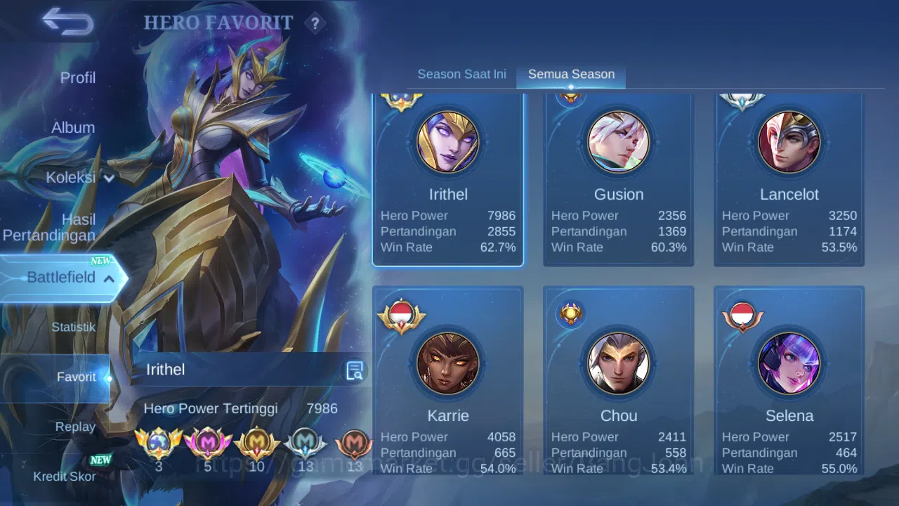 Mobile Legends: Bang Bang Accounts Hero 132 Skin 369 | Dawning Chou | Prime Beatrix | image 18
