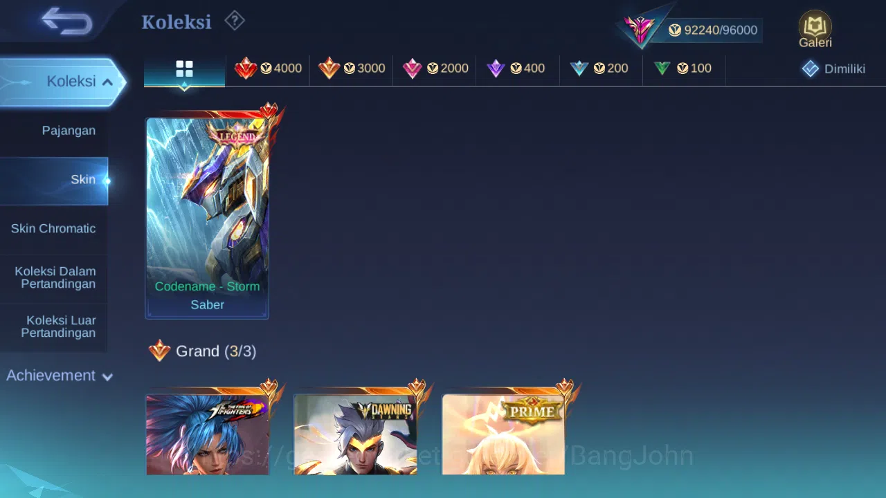 Mobile Legends: Bang Bang Accounts Hero 132 Skin 369 | Dawning Chou | Prime Beatrix | image 2