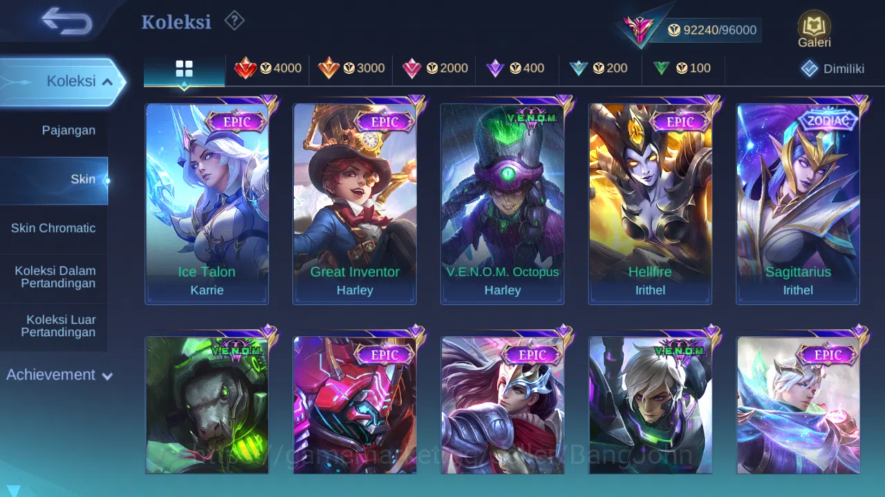 Mobile Legends: Bang Bang Accounts Hero 132 Skin 369 | Dawning Chou | Prime Beatrix | image 8