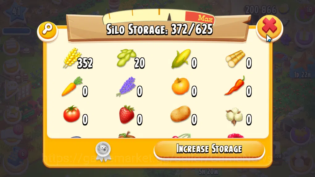 Hay Day Accounts Level 41 | Barn Storage 1100 + Silo Storage 625 | 200k Coins, 24 Diamonds |CN ON|Log Supercell ID|Take 8
