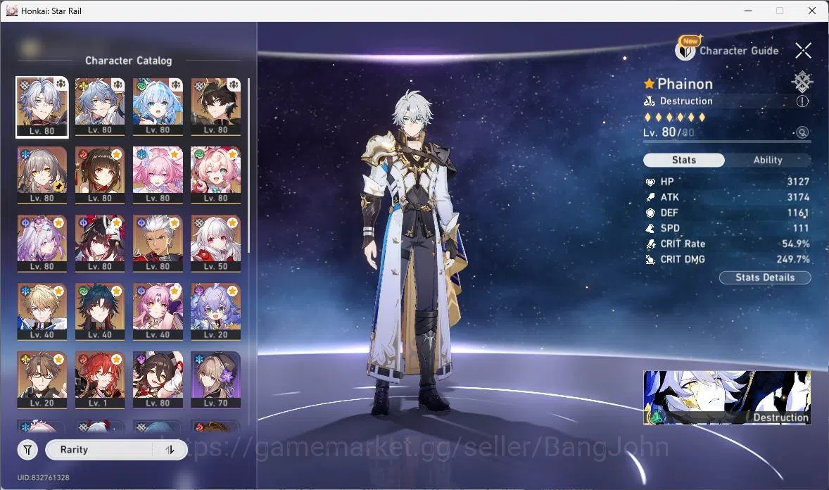 Honkai Star Rail Accounts ASIA|TL69|13limit|Premteam(PhainonE2+sign,castoric image 12