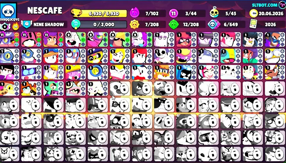 Brawl Stars Accounts 6930 Trophy|19,5K Bling,11,6K PP,36,5K Coins|44 Br image 1