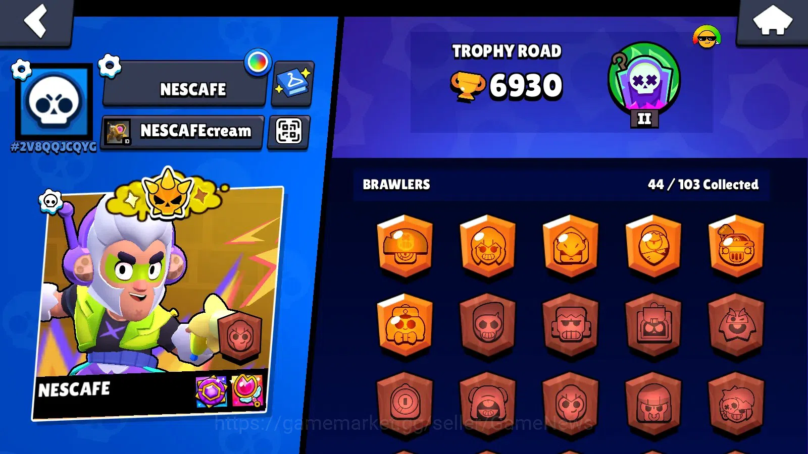 Brawl Stars Accounts 6930 Trophy|19,5K Bling,11,6K PP,36,5K Coins|44 Br image 4