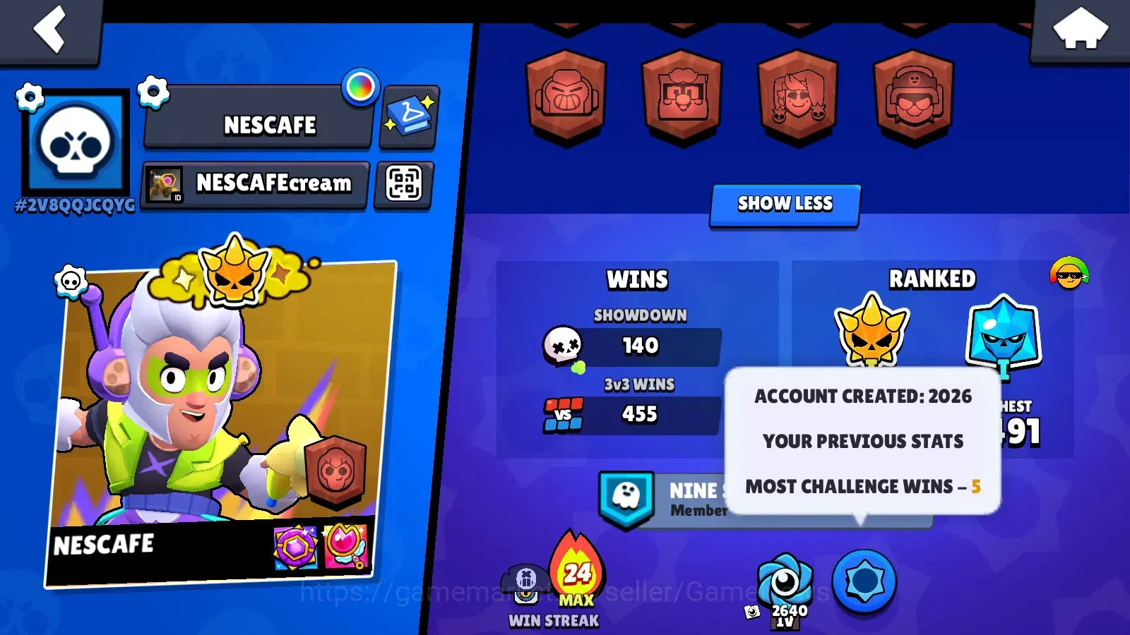 Brawl Stars Accounts 6930 Trophy|19,5K Bling,11,6K PP,36,5K Coins|44 Br image 5
