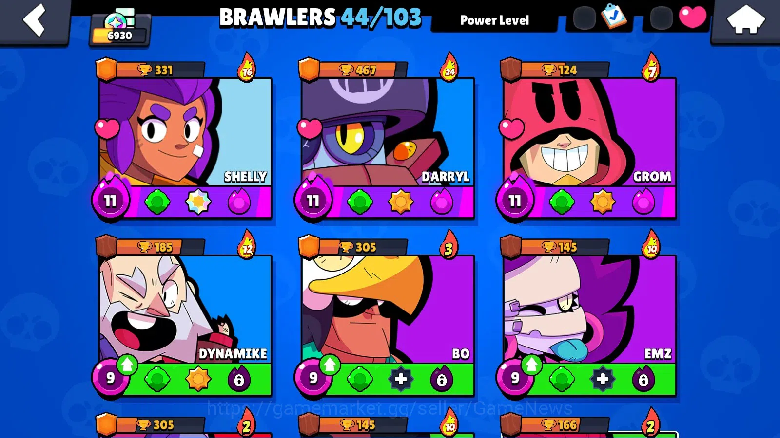 Brawl Stars Accounts 6930 Trophy|19,5K Bling,11,6K PP,36,5K Coins|44 Br image 9