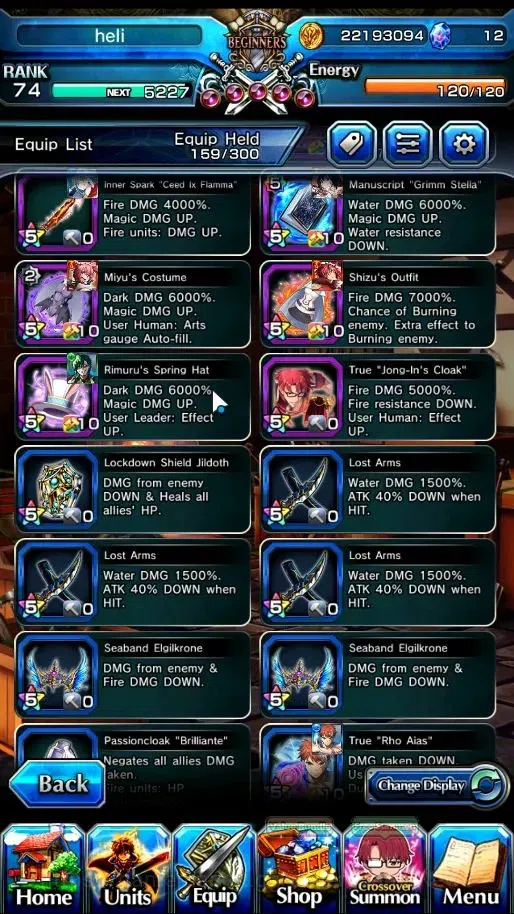 Grand Summoners Accounts Global|Rank 74|19 Ascend+5 TW|S Miyu,S Miki,Shirou image 13