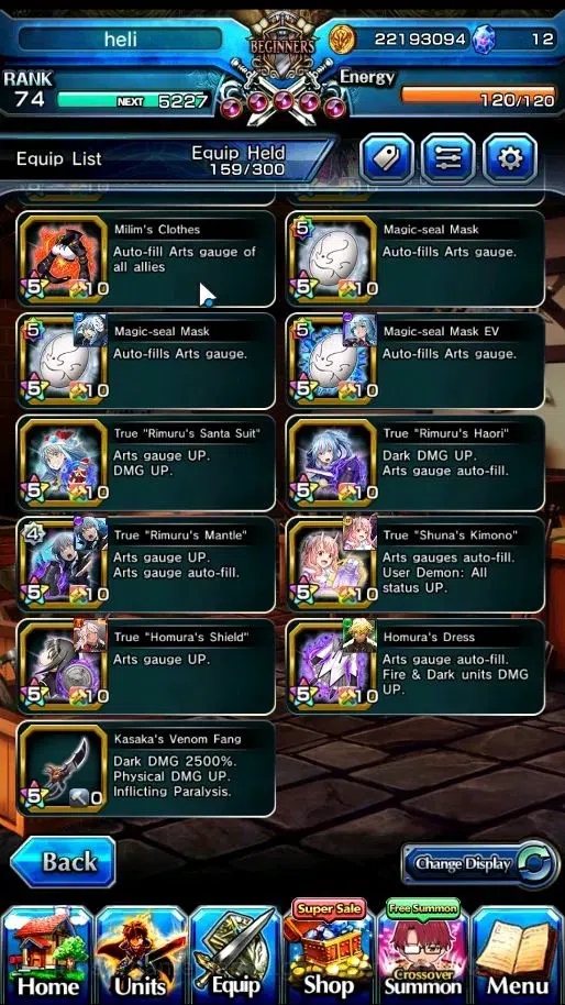 Grand Summoners Accounts Global|Rank 74|19 Ascend+5 TW|S Miyu,S Miki,Shirou image 14