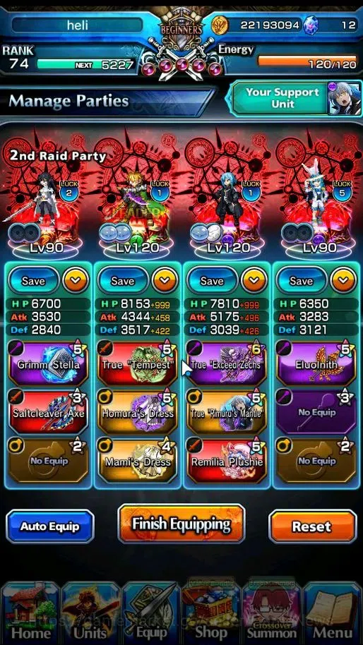Grand Summoners Accounts Global|Rank 74|19 Ascend+5 TW|S Miyu,S Miki,Shirou image 3