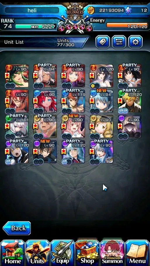 Grand Summoners Accounts Global|Rank 74|19 Ascend+5 TW|S Miyu,S Miki,Shirou image 4