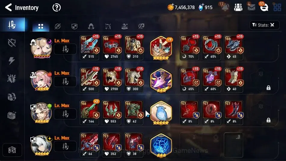 Epic Seven Accounts Limited Hero GLOBAL UnVerif|New Era|4 ML(Schol Nurse Yulha,Rhiana&Luc,Emp 12