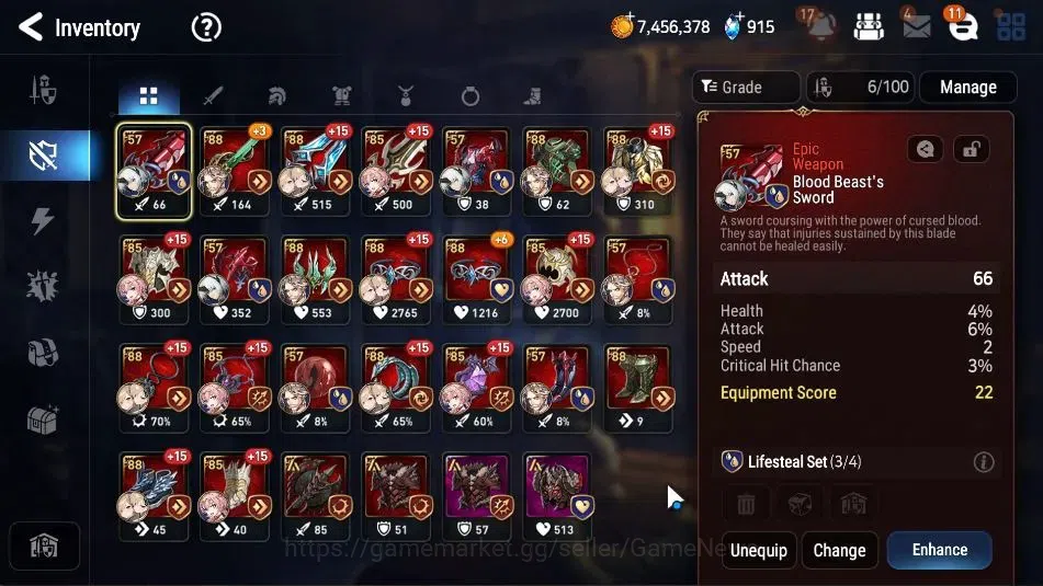 Epic Seven Accounts Limited Hero GLOBAL UnVerif|New Era|4 ML(Schol Nurse Yulha,Rhiana&Luc,Emp 13