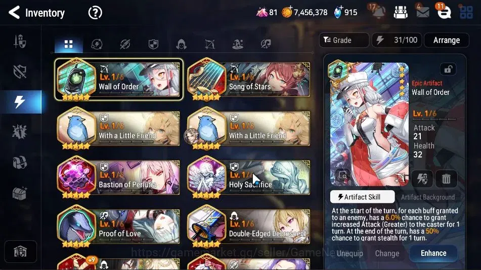 Epic Seven Accounts Limited Hero GLOBAL UnVerif|New Era|4 ML(Schol Nurse Yulha,Rhiana&Luc,Emp 14