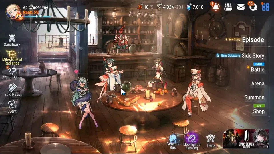 Epic Seven Accounts GLOBAL Unverif|New Era|12 ML[BArunka,LOTScales,DP image 1