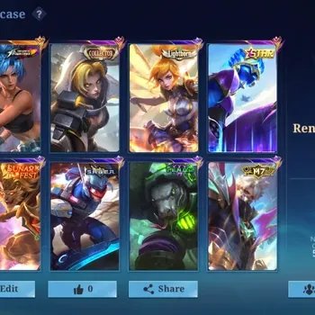 Mobile Legends: Bang Bang Accounts Collector Global|Skin 187|Renowned|KOF Karina,STAR Gord,Collector Natalia,Saber