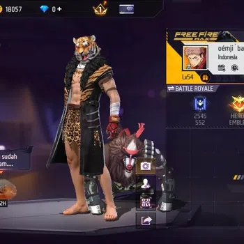 Free Fire Accounts Indonesia|157 Vault|Evo:AK47 - BlueFlameDraco Lv.4|M1887-Mamba Gnaw|BunnyBackpackLv.3