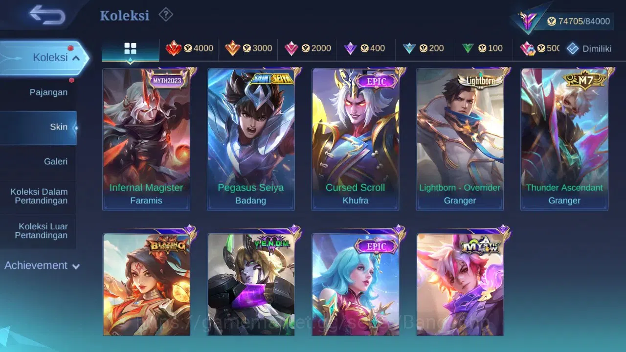 Mobile Legends: Bang Bang Accounts GLOBAL Hero 132 Skin 353 | KOF Karina | Sanrio Flo image 10
