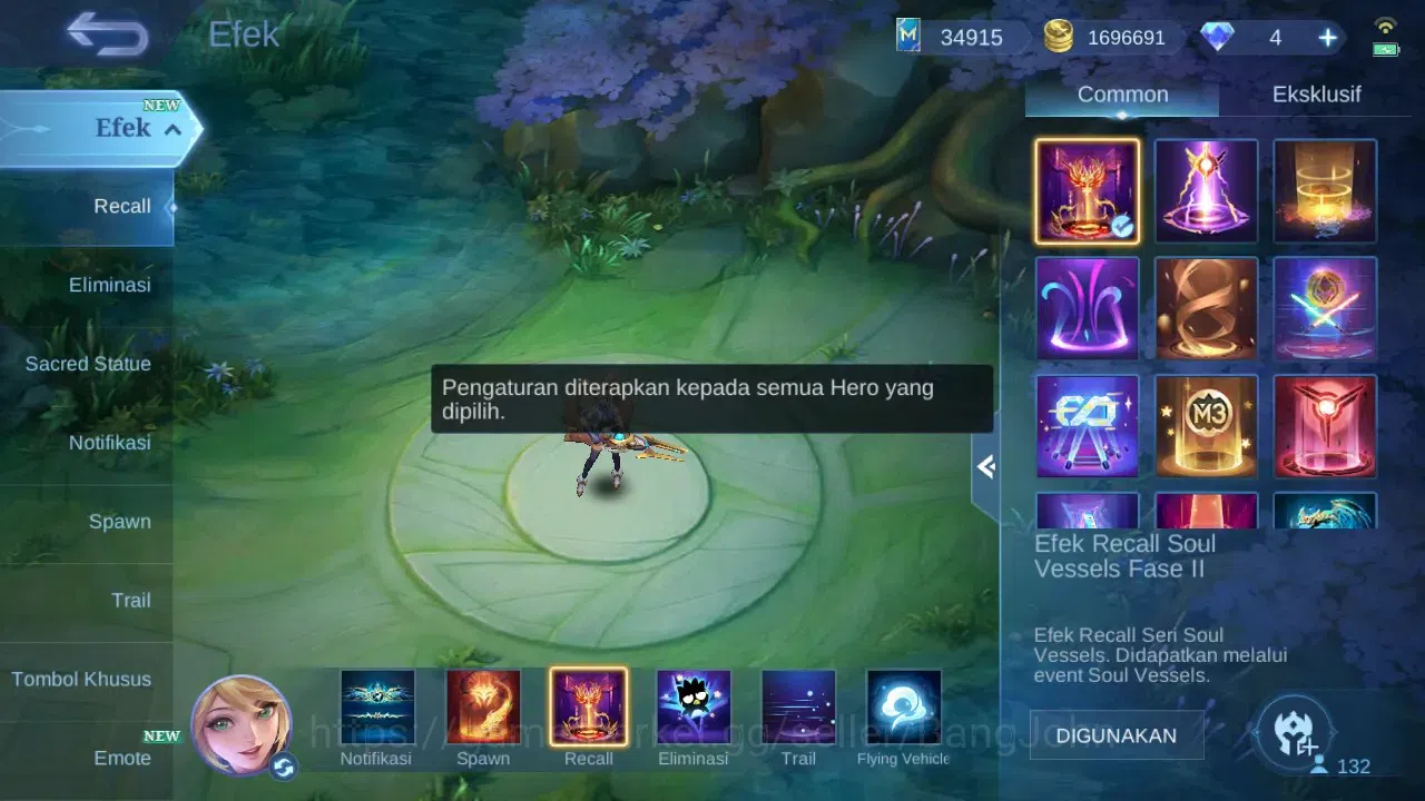 Mobile Legends: Bang Bang Accounts GLOBAL Hero 132 Skin 353 | KOF Karina | Sanrio Flo image 13