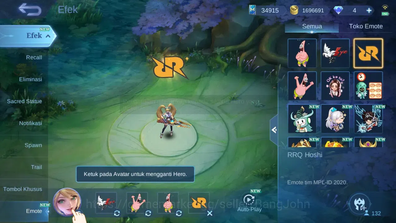 Mobile Legends: Bang Bang Accounts GLOBAL Hero 132 Skin 353 | KOF Karina | Sanrio Flo image 14