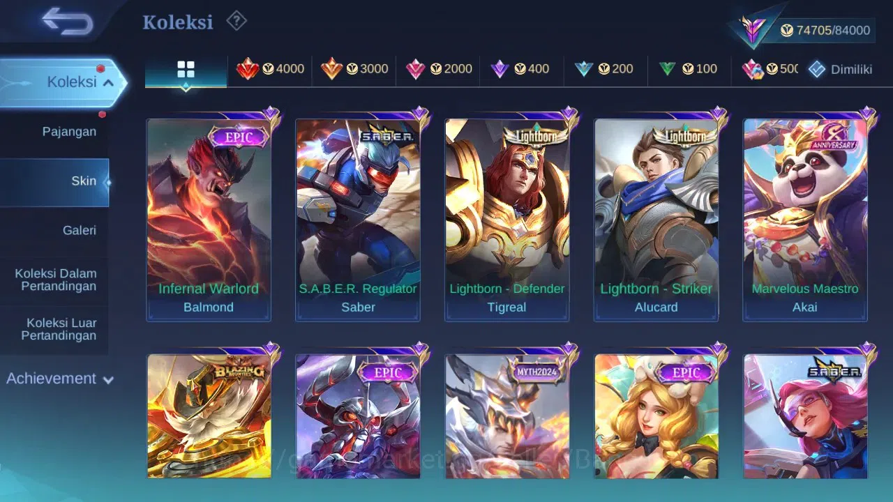 Mobile Legends: Bang Bang Accounts GLOBAL Hero 132 Skin 353 | KOF Karina | Sanrio Flo image 3