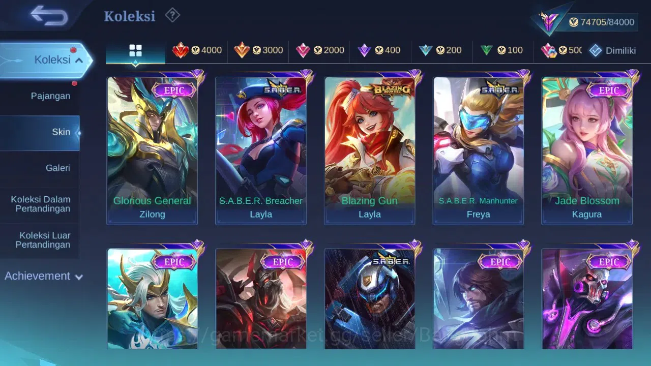 Mobile Legends: Bang Bang Accounts GLOBAL Hero 132 Skin 353 | KOF Karina | Sanrio Flo image 5