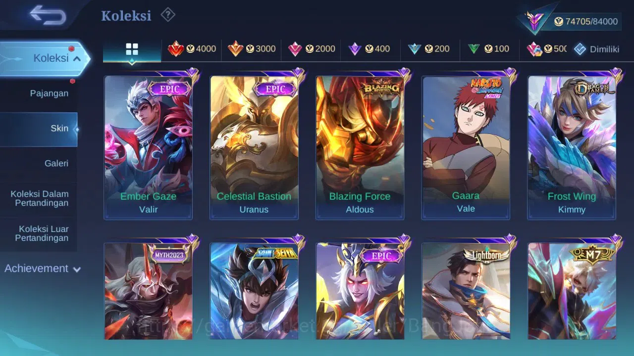 Mobile Legends: Bang Bang Accounts GLOBAL Hero 132 Skin 353 | KOF Karina | Sanrio Flo image 9