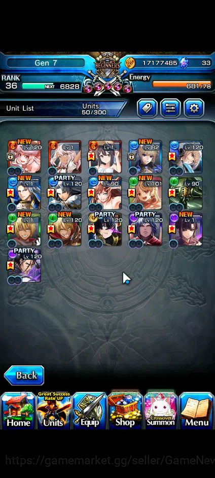 Grand Summoners Accounts Global|Rank 36|16 Ascend|RoyTW,SaitoTW,VeldoraTW,J image 4