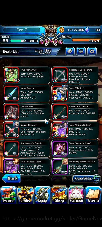 Grand Summoners Accounts Global|Rank 36|16 Ascend|RoyTW,SaitoTW,VeldoraTW,J image 5