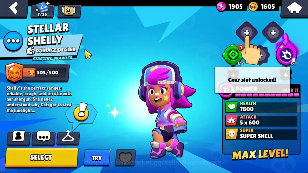 Brawl Stars Accounts 1011 Trophy|18 Brawlers 3 Max Lvl [Bo,Barley,Shelly] Myth Mortis|1 Epic Skins [Stellar Shelly]|2K PP|CN 14