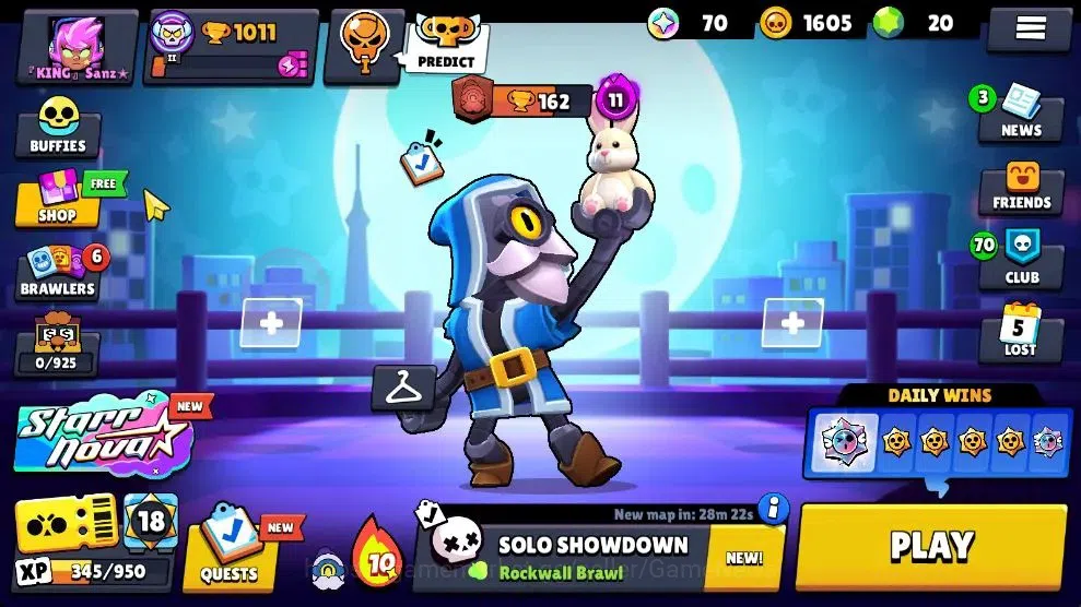 Brawl Stars Accounts 1011 Trophy|18 Brawlers 3 Max Lvl [Bo,Barley,Shelly] Myth Mortis|1 Epic Skins [Stellar Shelly]|2K PP|CN 2