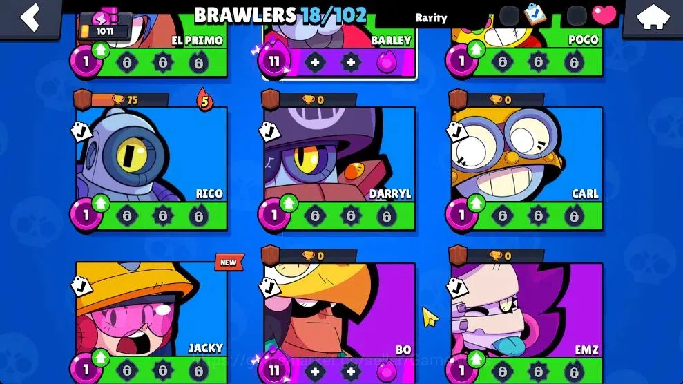 Brawl Stars Accounts 1011 Trophy|18 Brawlers 3 Max Lvl [Bo,Barley,Shelly] Myth Mortis|1 Epic Skins [Stellar Shelly]|2K PP|CN 6
